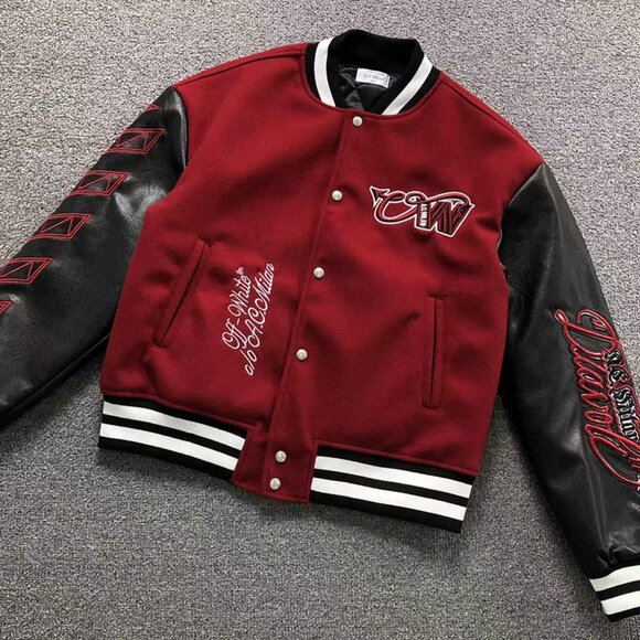 Off-White x A.C. Milan Varsity Jacket - Picture 3 of 15